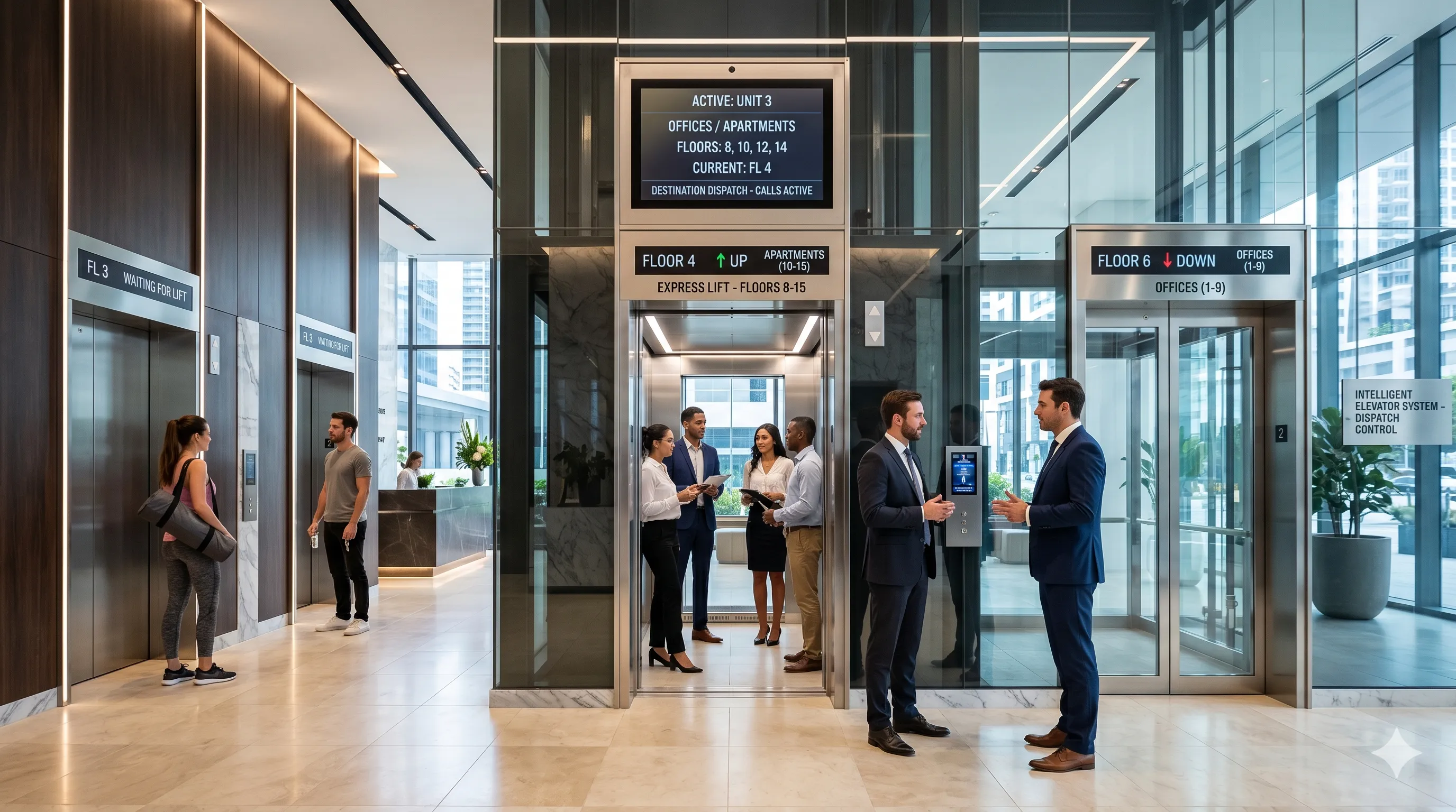 Smart elevator solution for mid rise elevators
